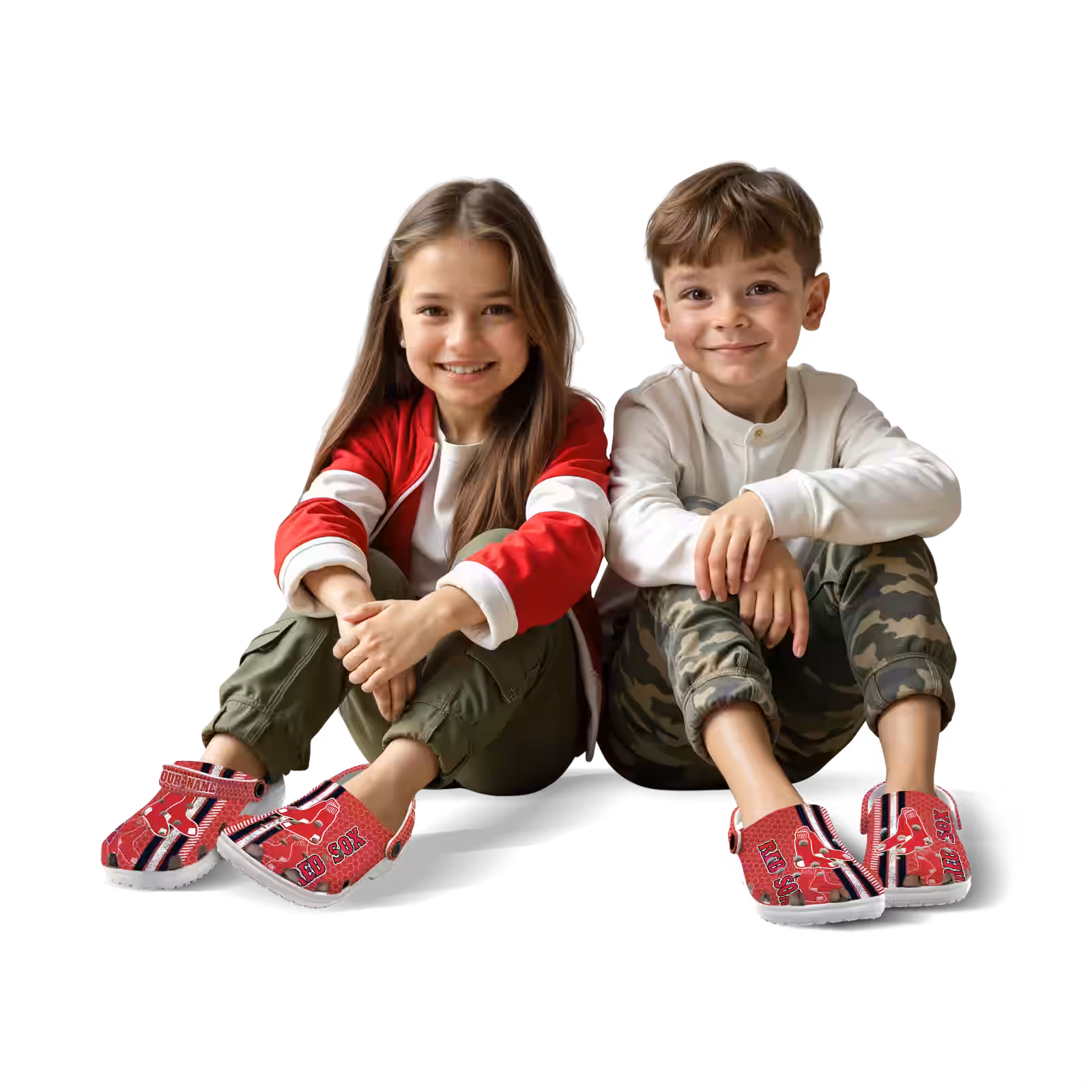 Merchidea Boston Red Sox MLB Sport Crocs Crocband Clogs Shoes Comfortable For Men Women and Kids