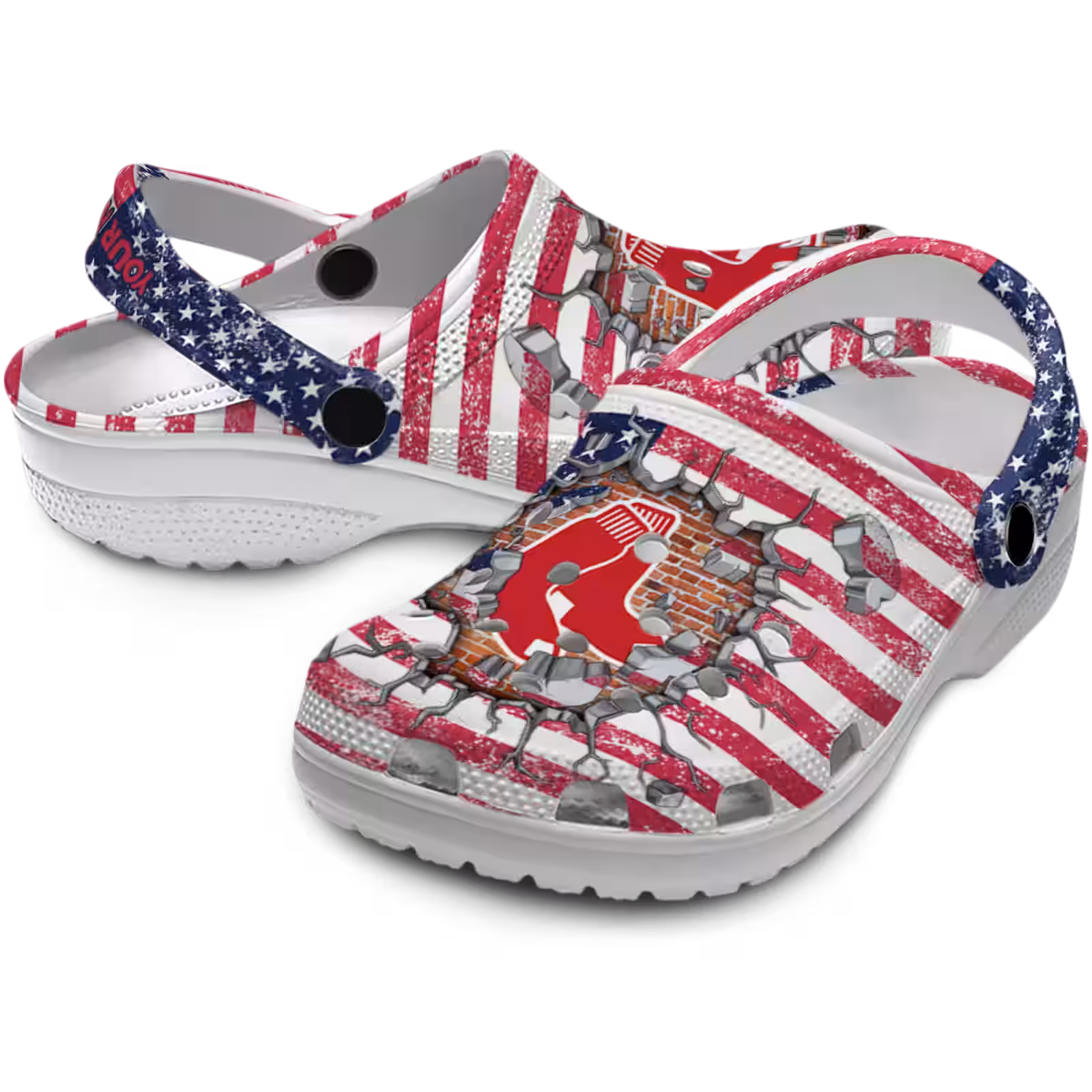 Merchidea Boston Red Sox MLB Sport Crocs Crocband Clogs Shoes Comfortable For Men Women and Kids