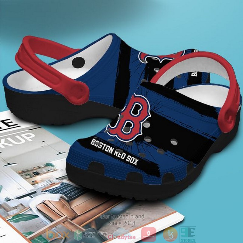 Merchidea Boston Red Sox MLB Sport Crocs Crocband Clogs Shoes Comfortable For Men Women and Kids