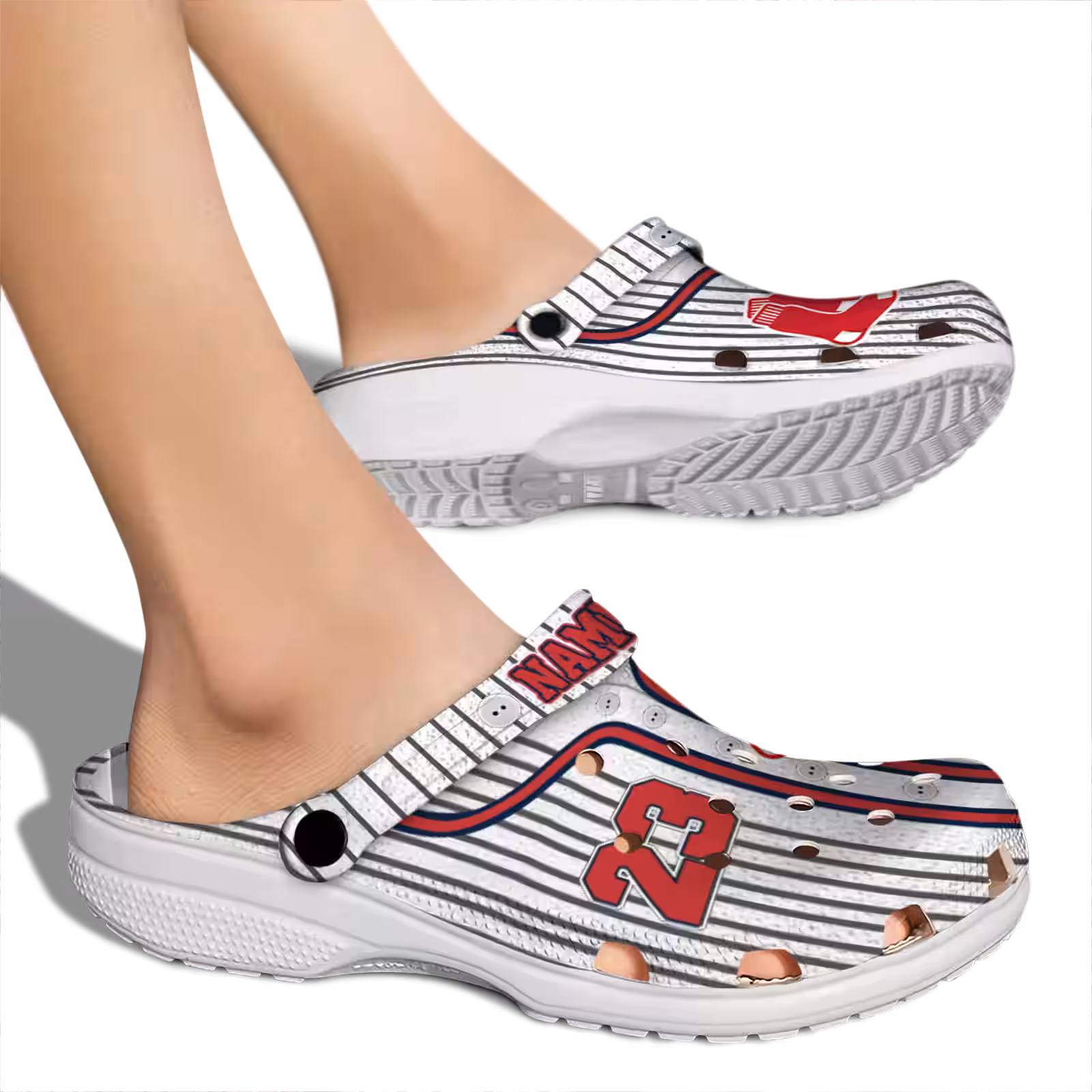 Merchidea Boston Red Sox MLB Sport Crocs Crocband Clogs Shoes Comfortable For Men Women and Kids