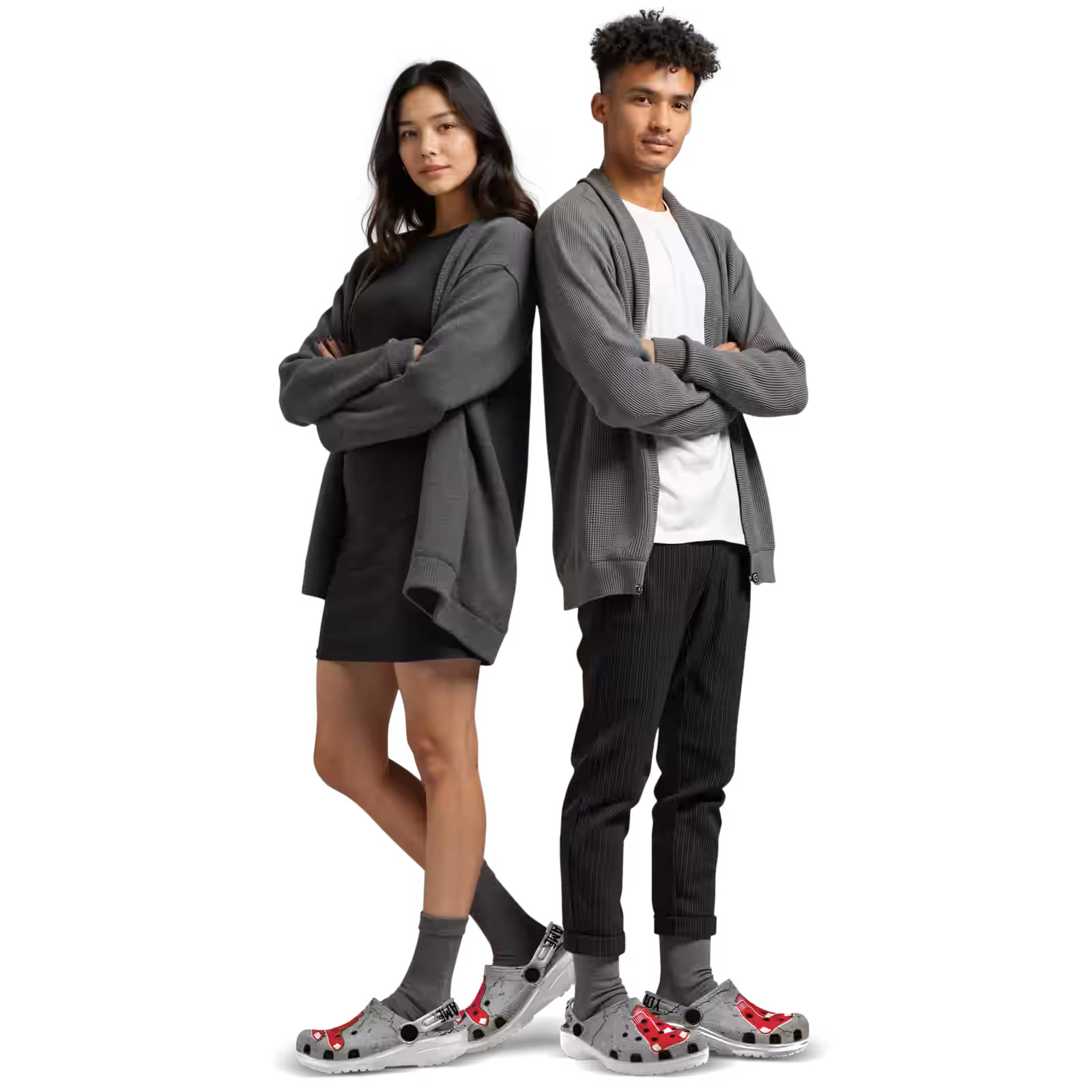 Merchidea Boston Red Sox MLB Sport Crocs Crocband Clogs Shoes Comfortable For Men Women and Kids