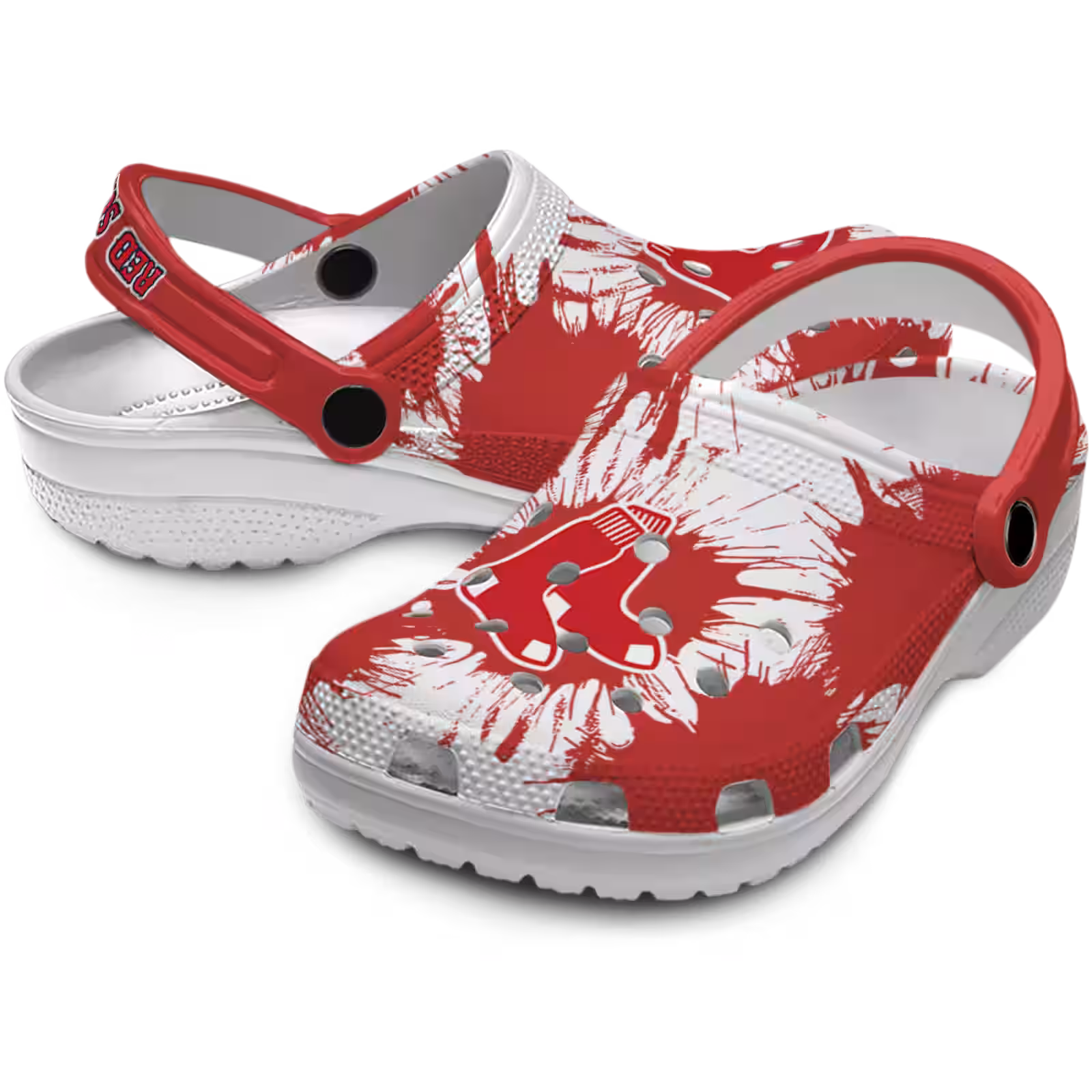 Merchidea Boston Red Sox MLB Sport Crocs Crocband Clogs Shoes Comfortable For Men Women and Kids