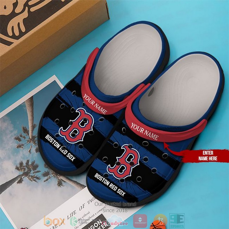 Merchidea Boston Red Sox MLB Sport Crocs Crocband Clogs Shoes Comfortable For Men Women and Kids