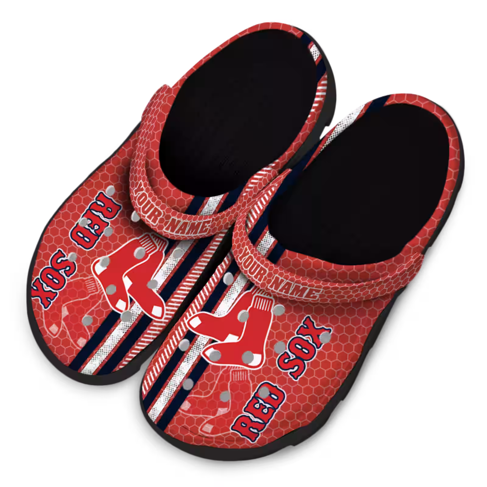 Merchidea Boston Red Sox MLB Sport Crocs Crocband Clogs Shoes Comfortable For Men Women and Kids