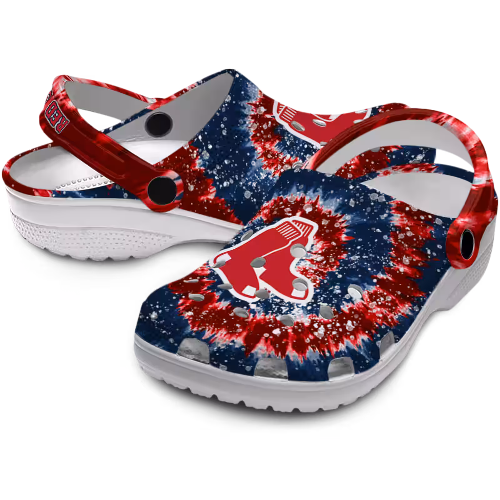 Merchidea Boston Red Sox MLB Sport Crocs Crocband Clogs Shoes Comfortable For Men Women and Kids