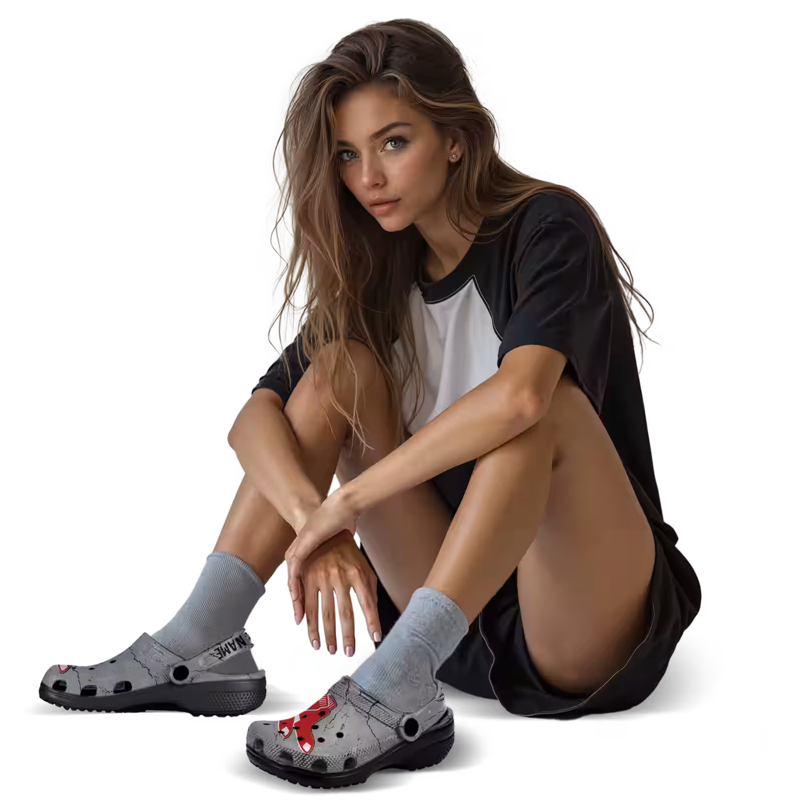 Merchidea Boston Red Sox MLB Sport Crocs Crocband Clogs Shoes Comfortable For Men Women and Kids