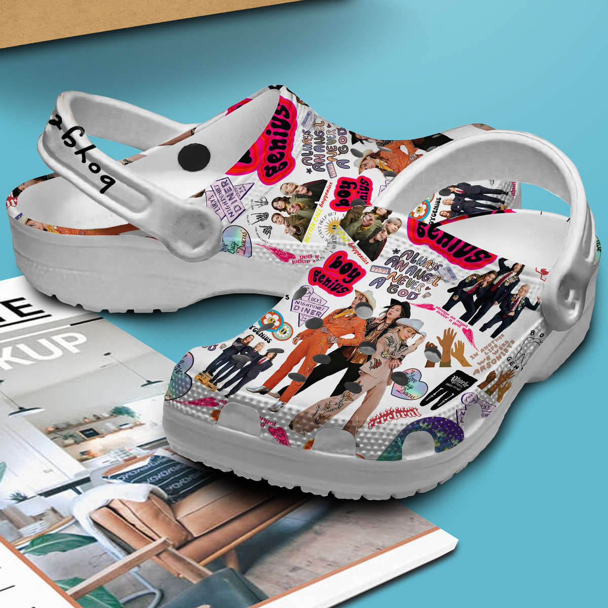 Merchidea Boygenius Music Crocs Crocband Clogs Shoes Comfortable For Men Women and Kids