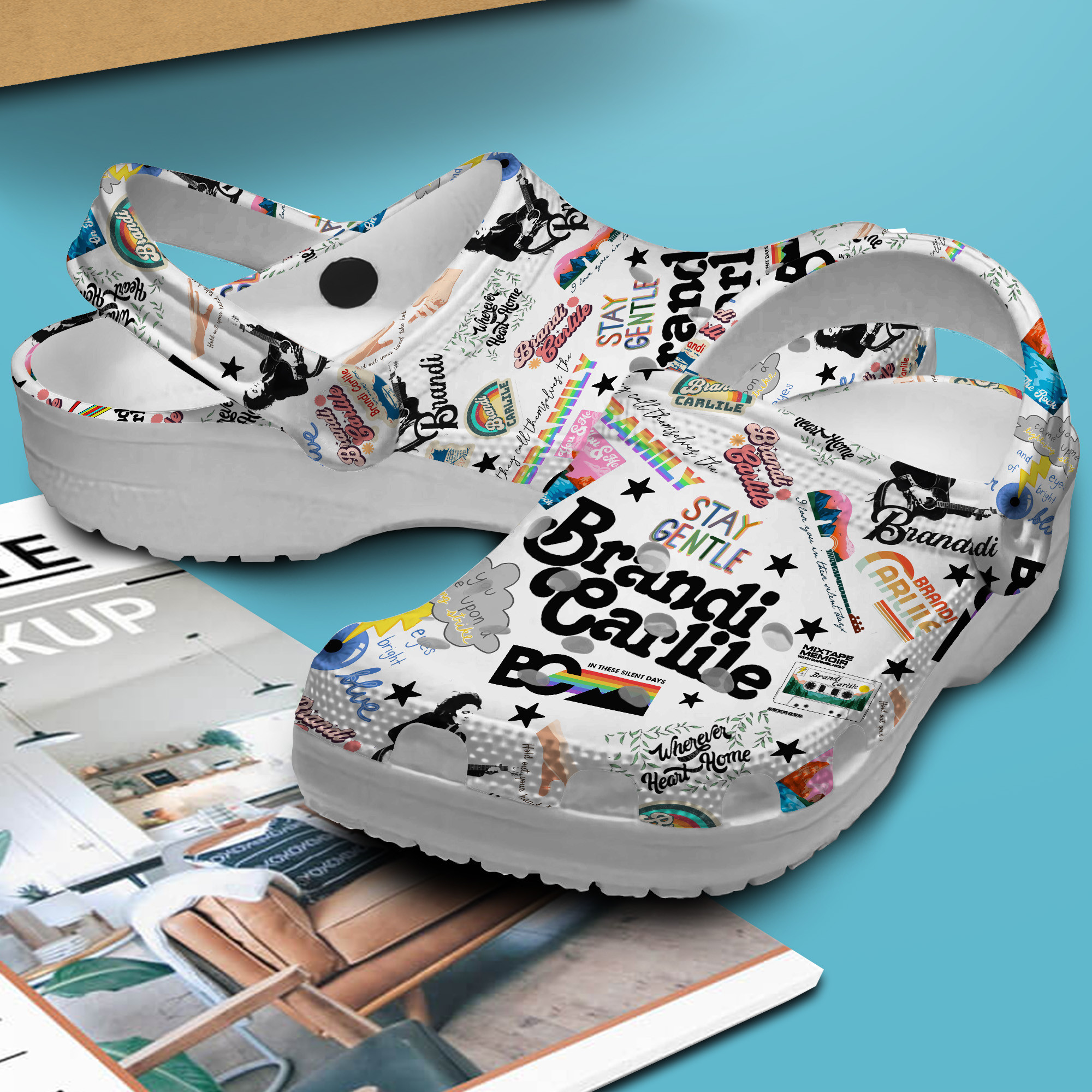 Merchidea Brandi Carlile Music Crocs Crocband Clogs Shoes Comfortable For Men Women and Kids