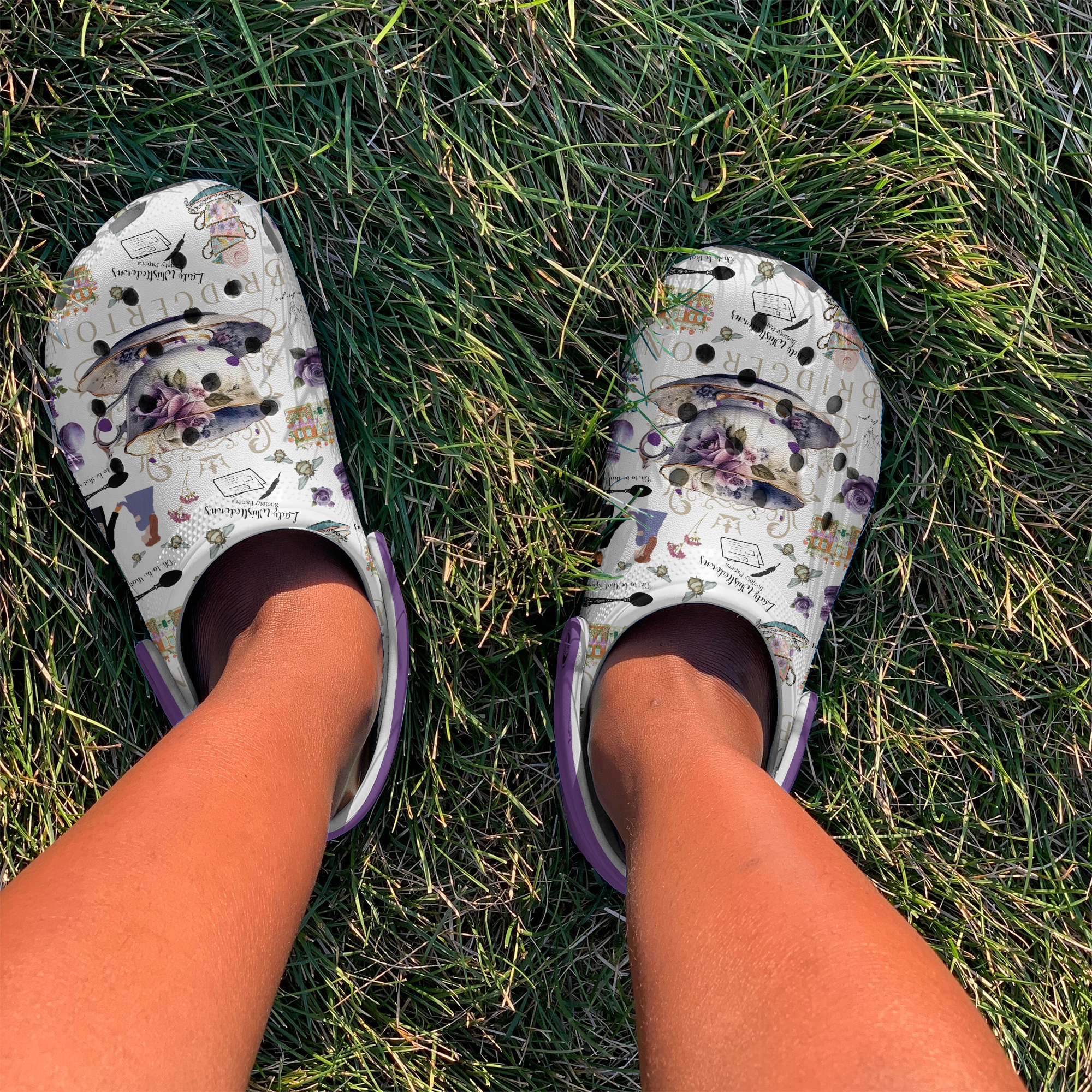 Merchidea Bridgerton TV Series Crocs Crocband Clogs Shoes Comfortable For Men Women and Kids