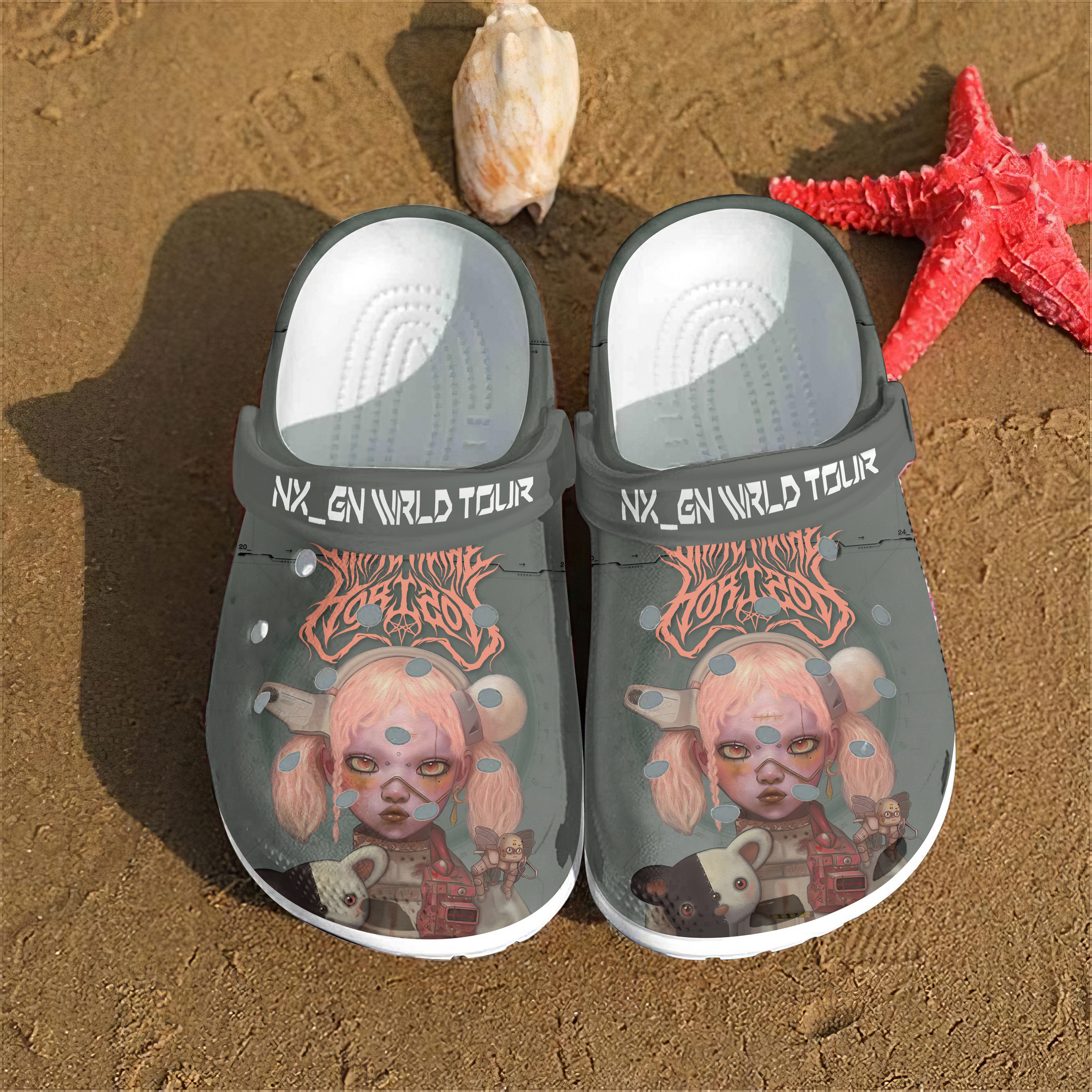 Merchidea Bring Me The Horizon Music Crocs Crocband Clogs Shoes Comfortable For Men Women and Kids