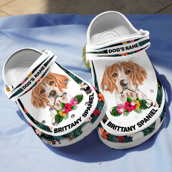 Merchidea Brittany Spaniel Dog Crocs Crocband Clogs Shoes Comfortable For Men Women and Kids