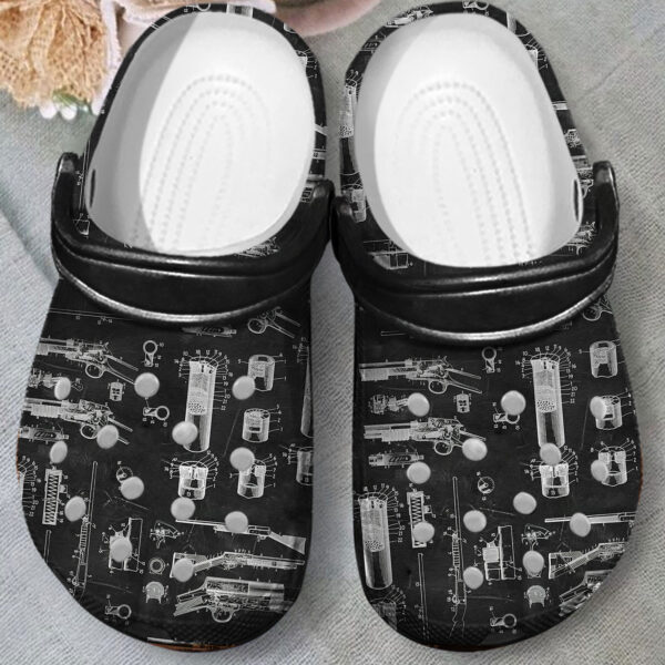 Merchidea Browning Shotgun Crocs Crocband Clogs Shoes Comfortable For Men Women and Kids