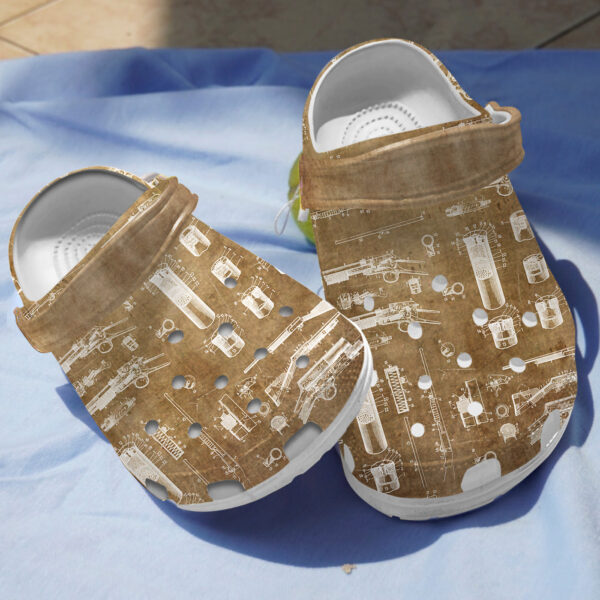 Merchidea Browning Shotgun Crocs Crocband Clogs Shoes Comfortable For Men Women and Kids