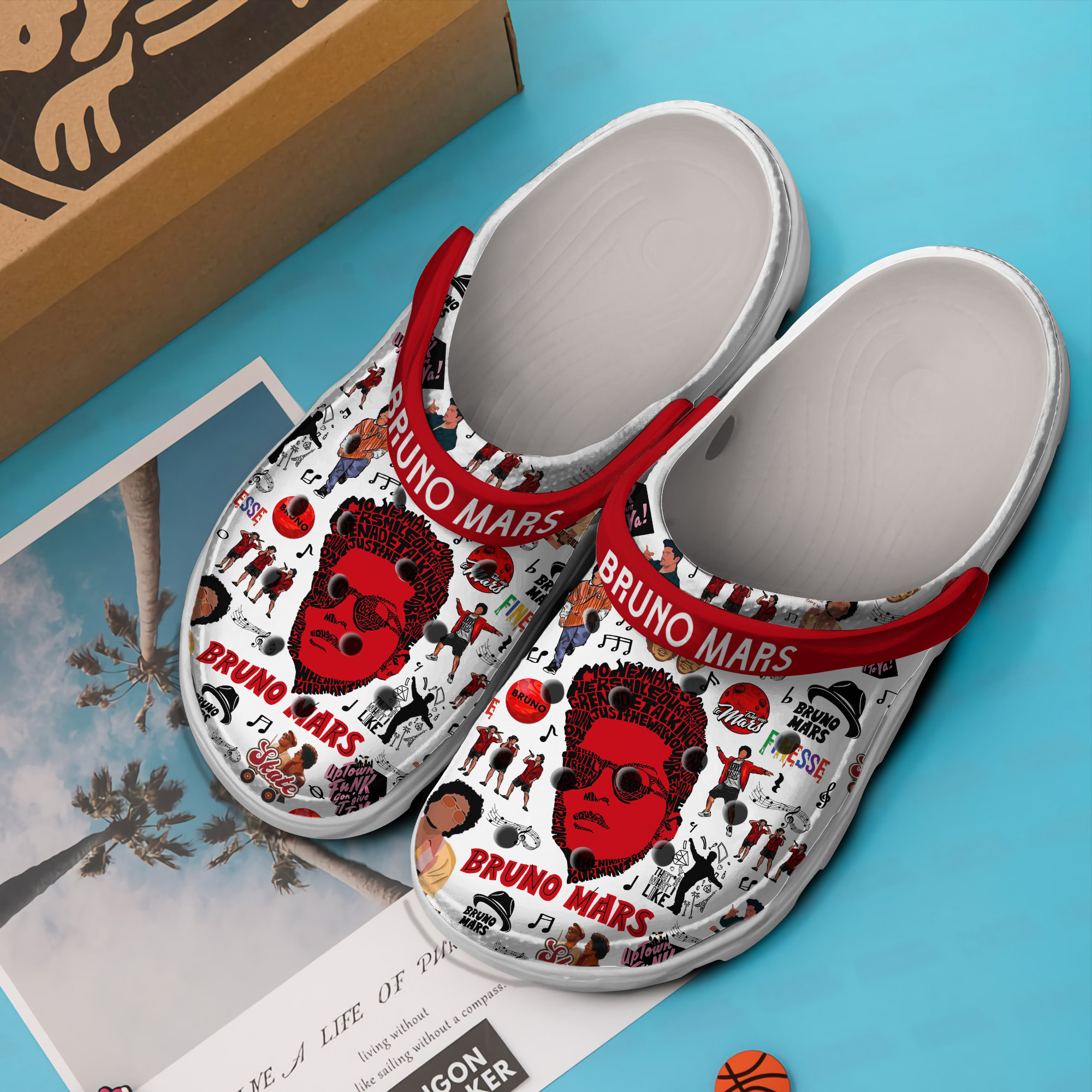 Merchidea Bruno Mars Music Crocs Crocband Clogs Shoes Comfortable For Men Women and Kids