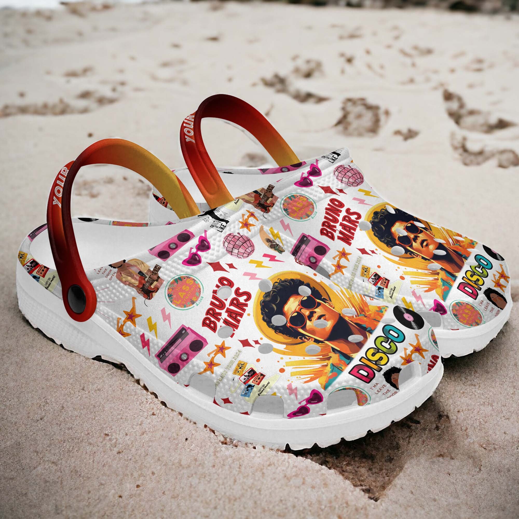 Merchidea Bruno Mars Music Crocs Crocband Clogs Shoes Comfortable For Men Women and Kids