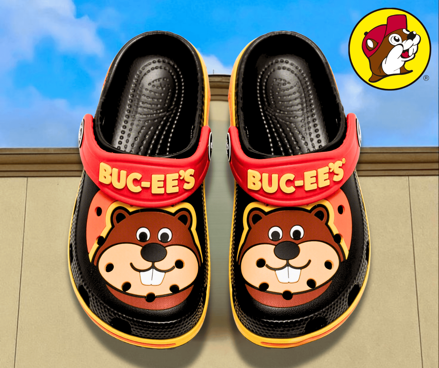 Merchidea Buc-ee's Cartoon Crocs Crocband Clogs Shoes Comfortable For Men Women and Kids