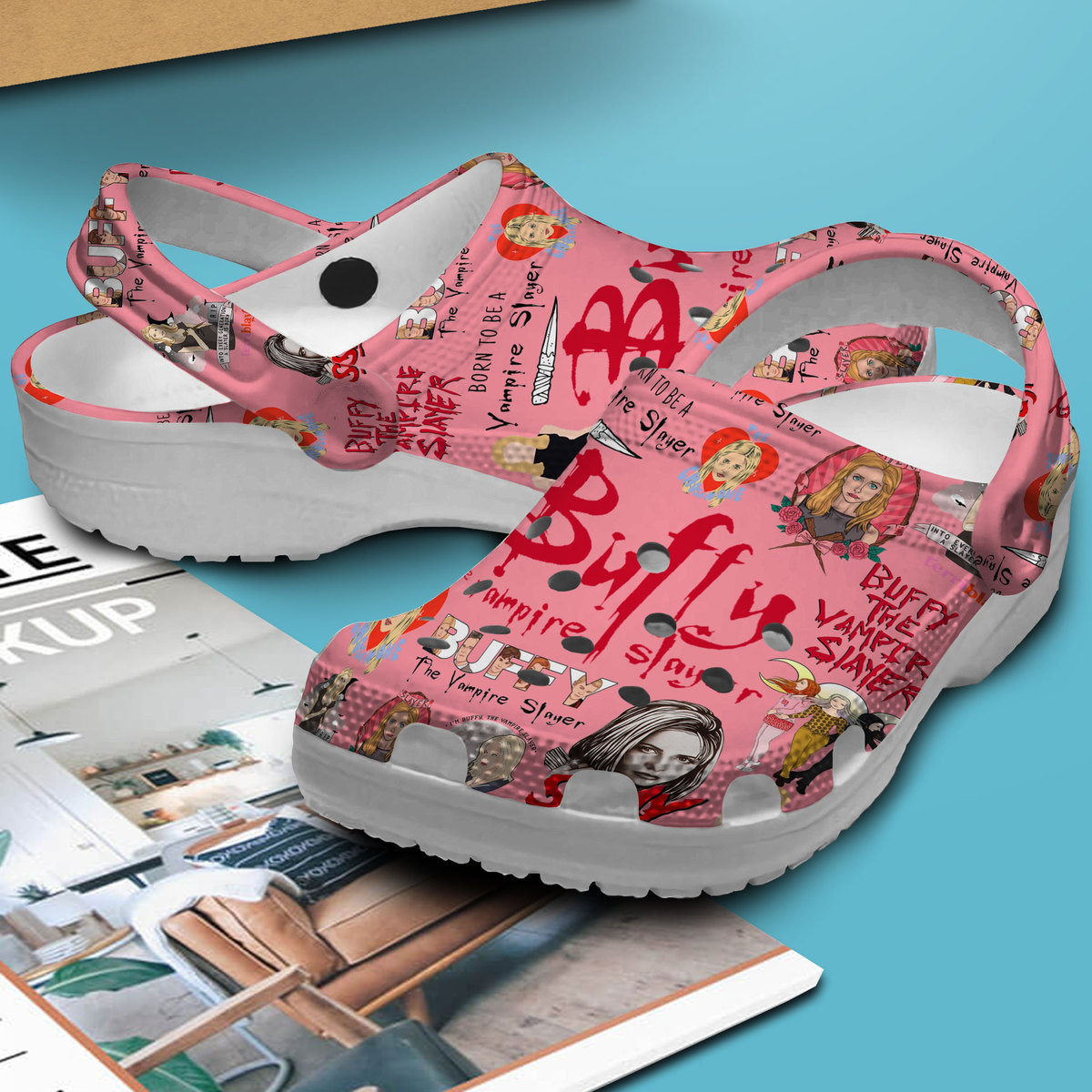 Merchidea Buffy The Vampire Slayer TV Series Crocs Crocband Clogs Shoes Comfortable For Men Women and Kids