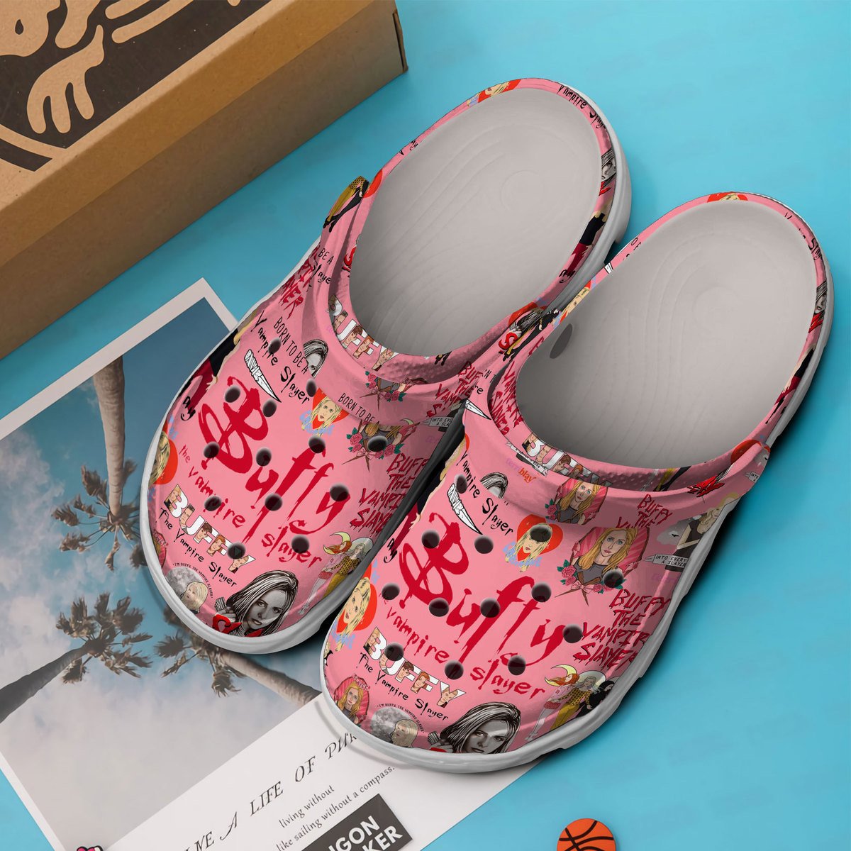 Merchidea Buffy The Vampire Slayer TV Series Crocs Crocband Clogs Shoes Comfortable For Men Women and Kids