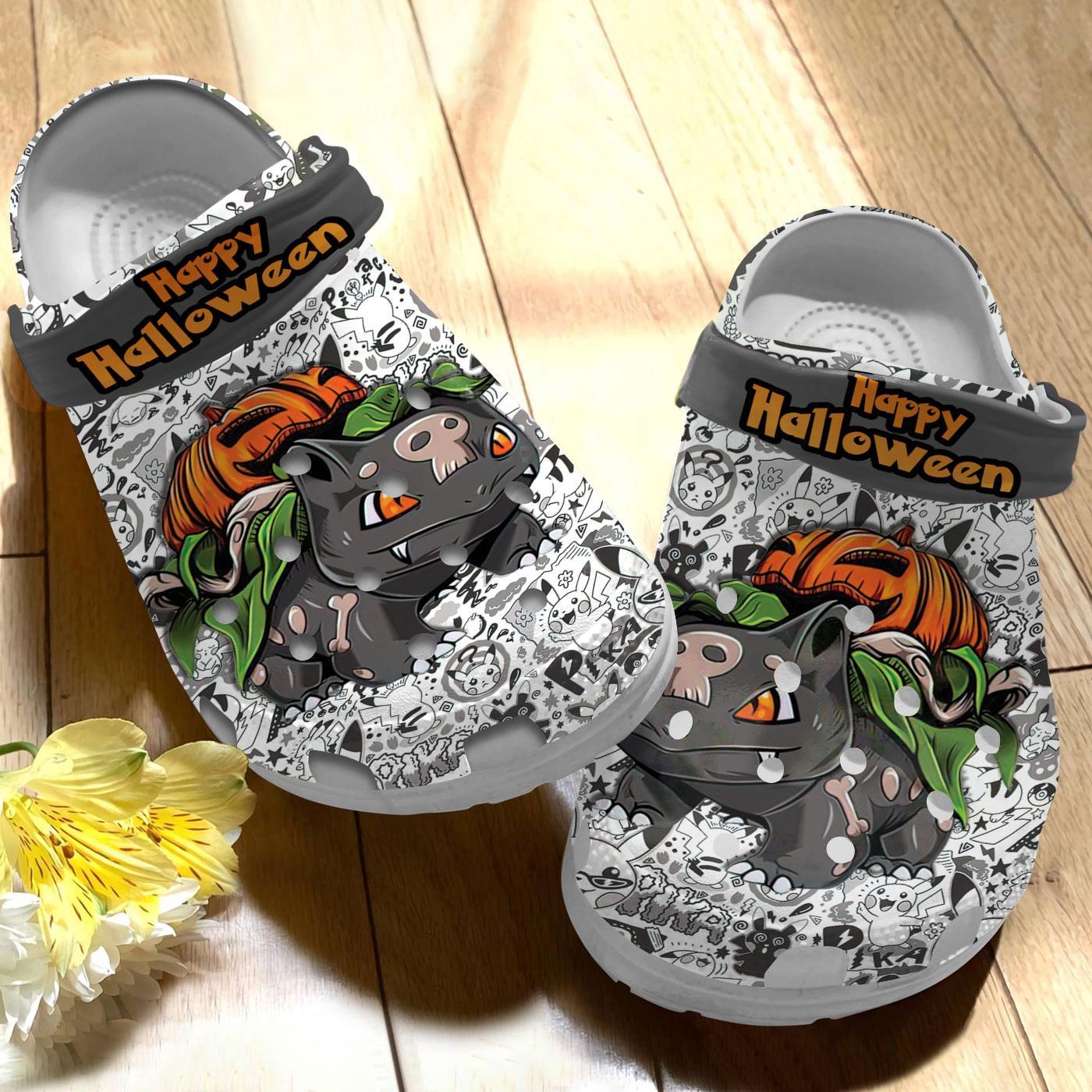 Merchidea Bulbasaur Pokemon Anime Crocs Crocband Clogs Shoes Comfortable For Men Women and Kids