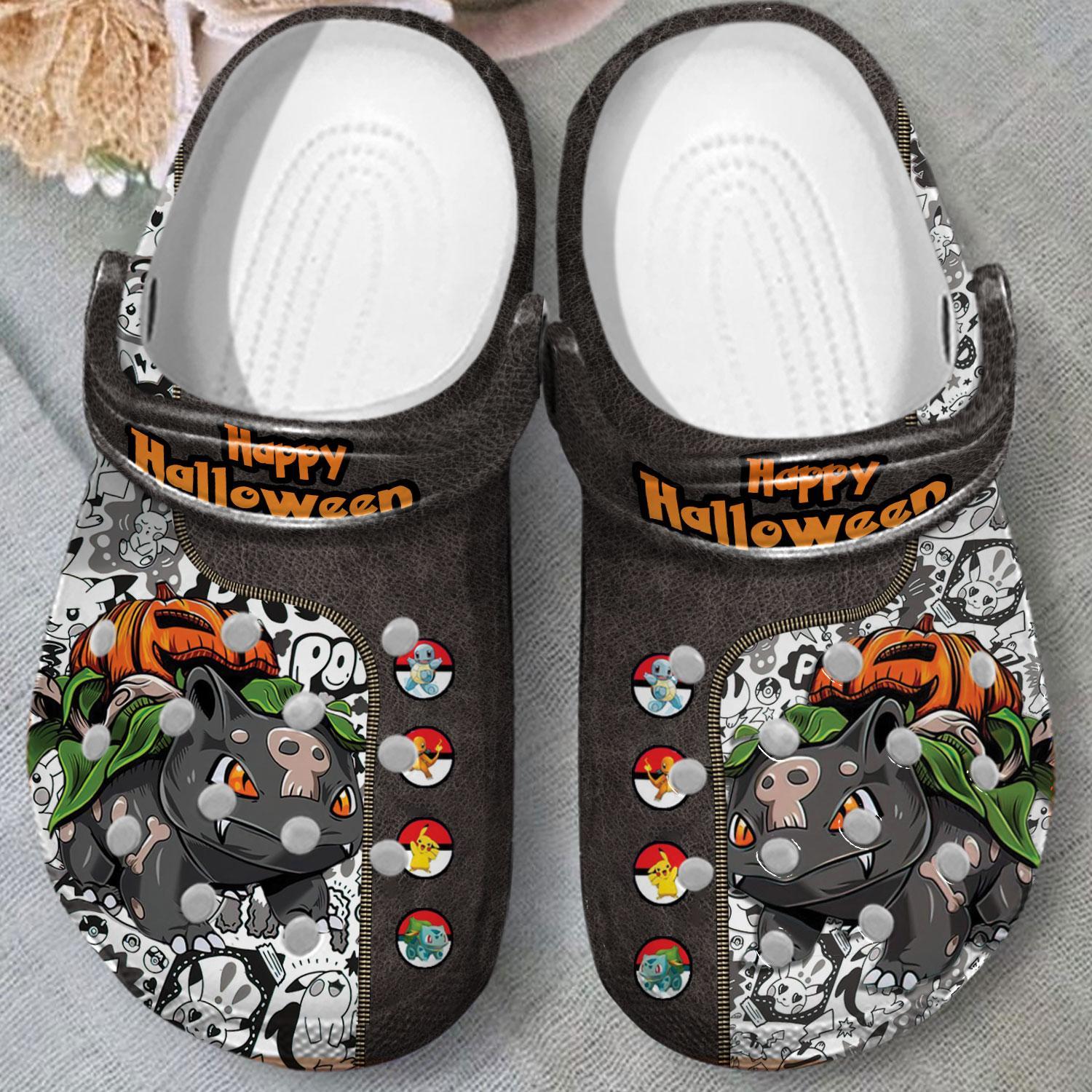 Merchidea Bulbasaur Pokemon Anime Crocs Crocband Clogs Shoes Comfortable For Men Women and Kids