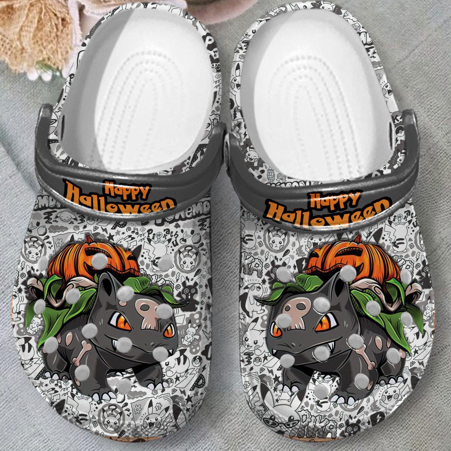 Merchidea Bulbasaur Pokemon Anime Crocs Crocband Clogs Shoes Comfortable For Men Women and Kids