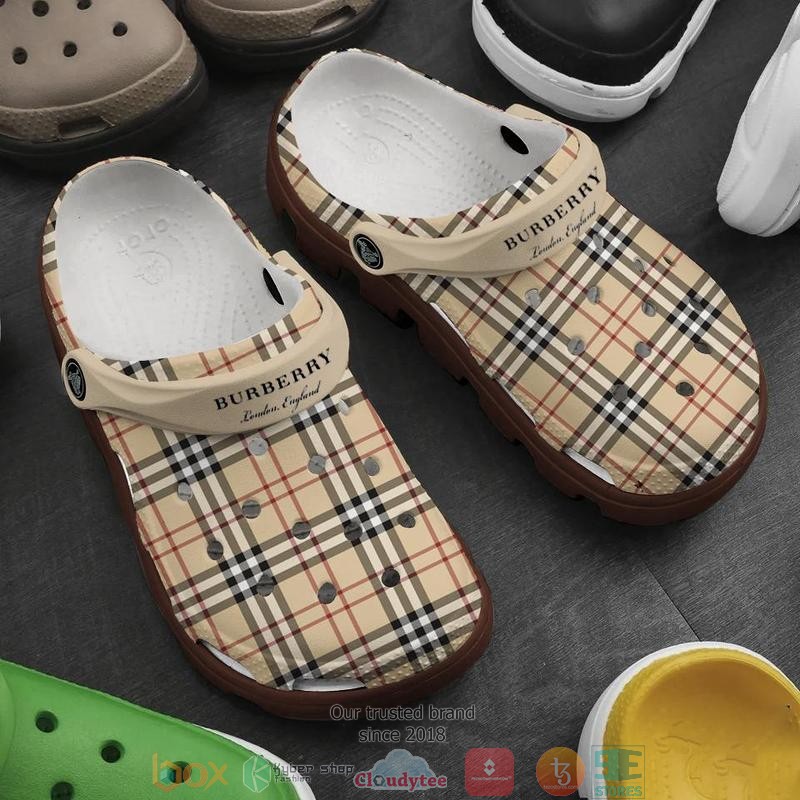 Merchidea Burberry Brand Crocs Crocband Clogs Shoes Comfortable For Men Women and Kids