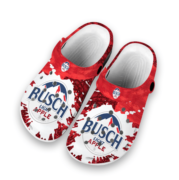Merchidea Busch Light Apple Beer Crocband Clog Shoes