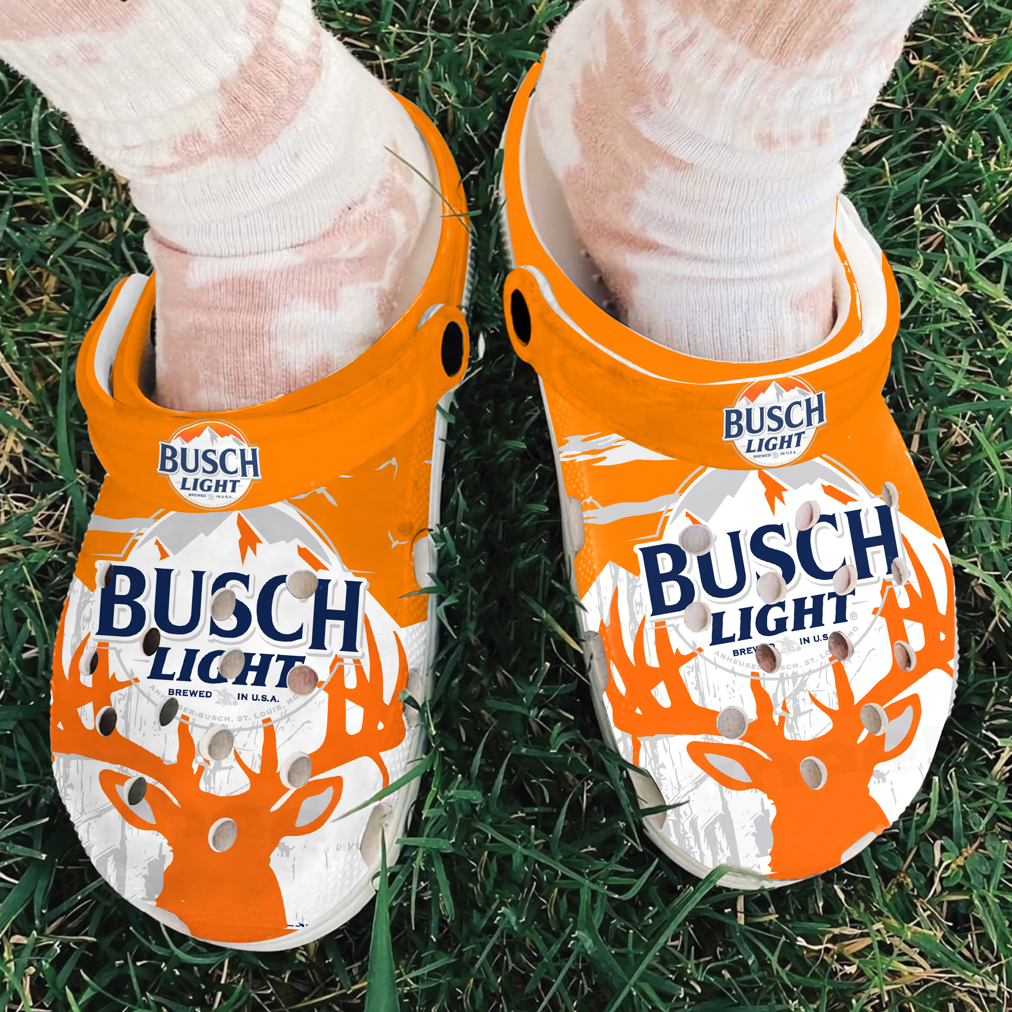 Merchidea Busch Light Crocs Crocband Clogs Shoes Comfortable For Men Women and Kids