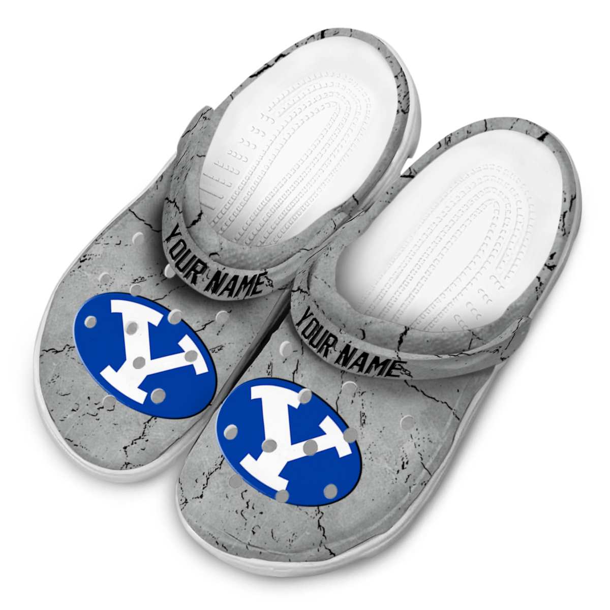 Merchidea BYU Cougars NCAA Sport Crocs Crocband Clogs Shoes Comfortable For Men Women and Kids