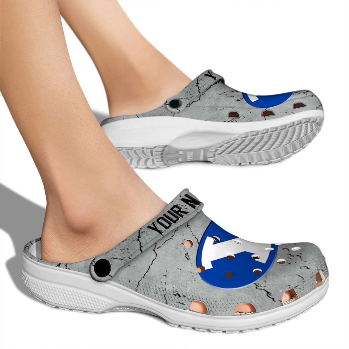 Merchidea BYU Cougars NCAA Sport Crocs Crocband Clogs Shoes Comfortable For Men Women and Kids
