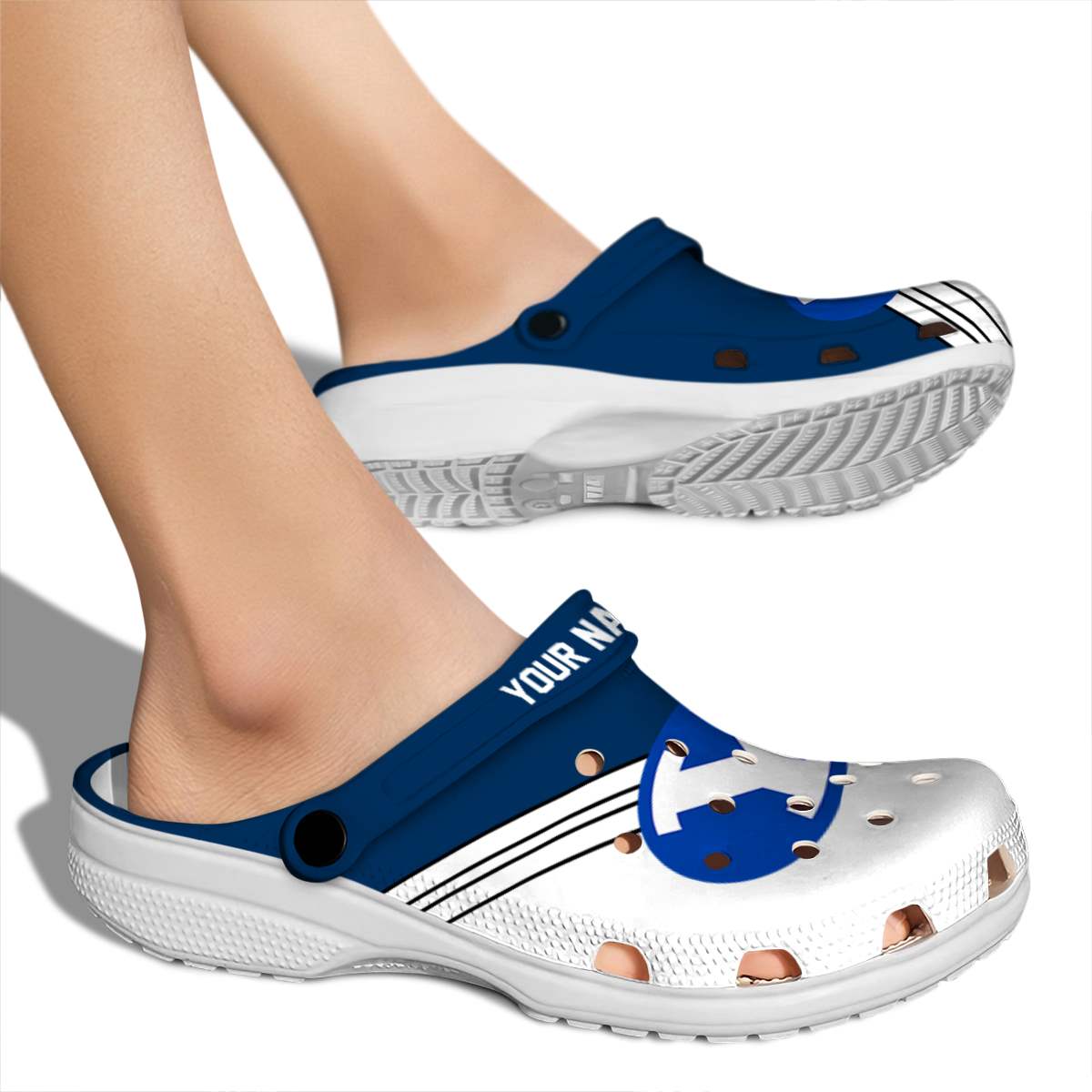 Merchidea BYU Cougars NCAA Sport Crocs Crocband Clogs Shoes Comfortable For Men Women and Kids
