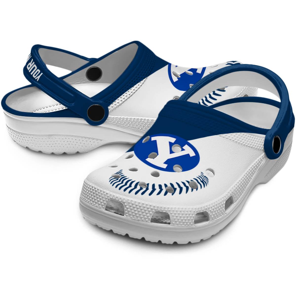 Merchidea BYU Cougars NCAA Sport Crocs Crocband Clogs Shoes Comfortable For Men Women and Kids