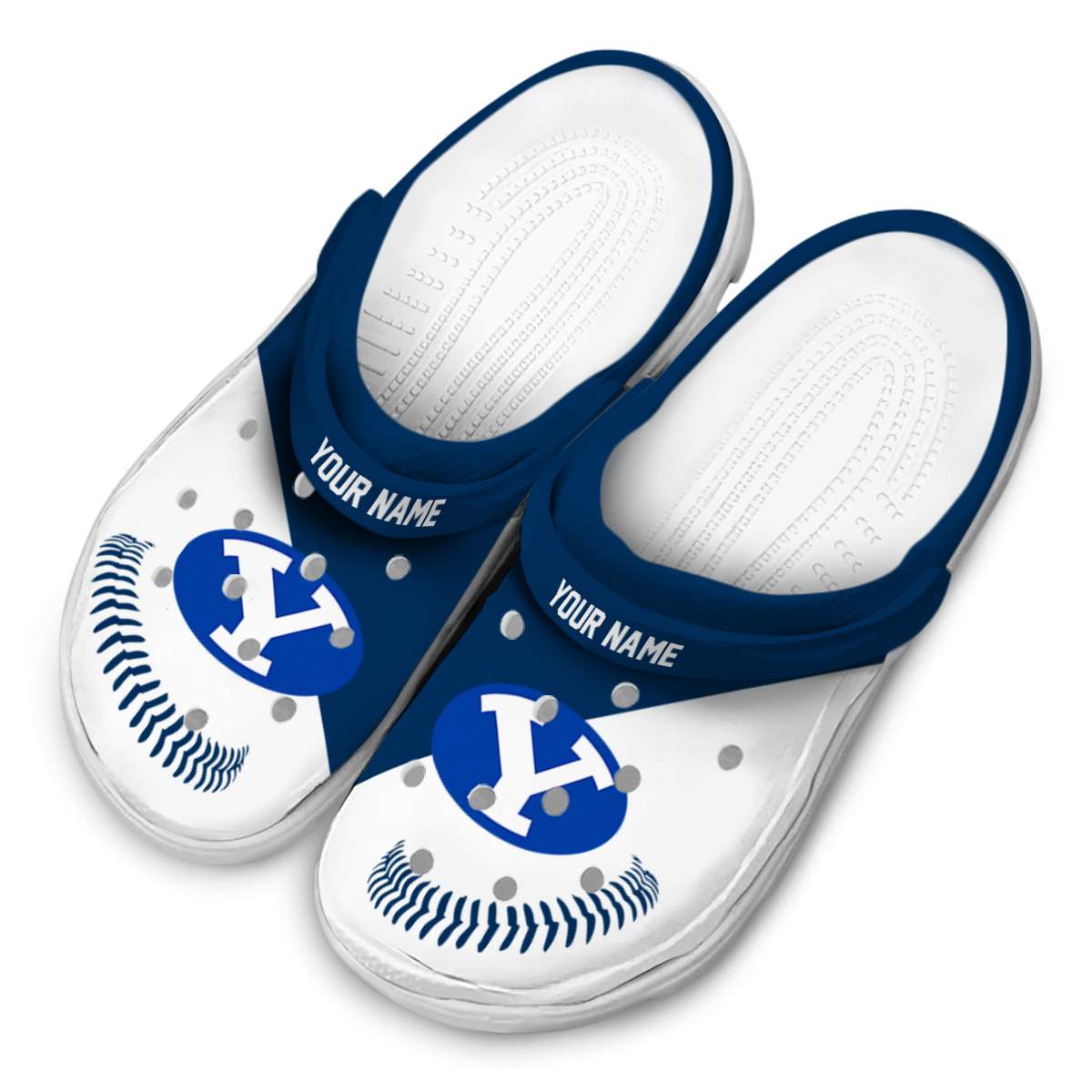Merchidea BYU Cougars NCAA Sport Crocs Crocband Clogs Shoes Comfortable For Men Women and Kids