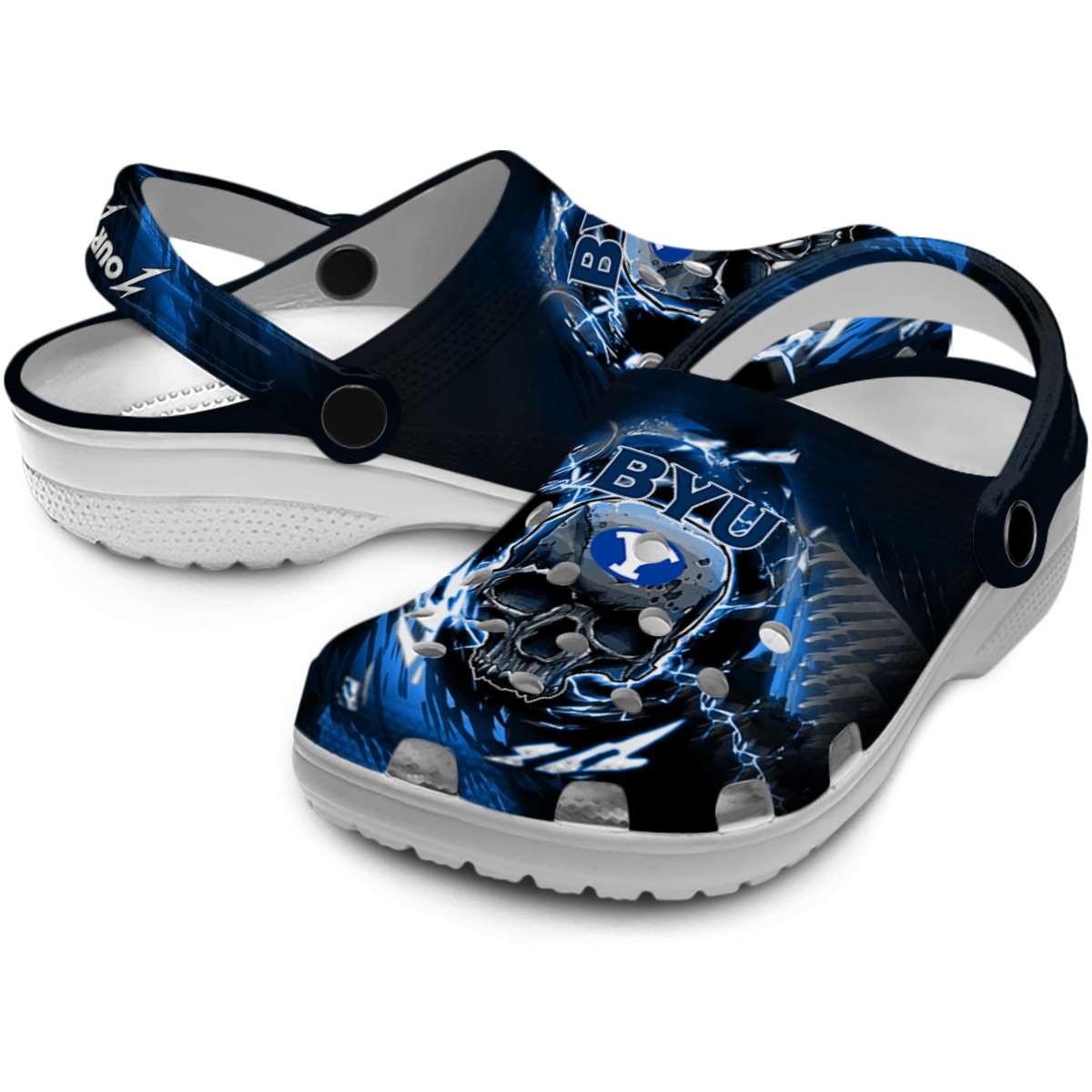 Merchidea BYU Cougars NCAA Sport Crocs Crocband Clogs Shoes Comfortable For Men Women and Kids