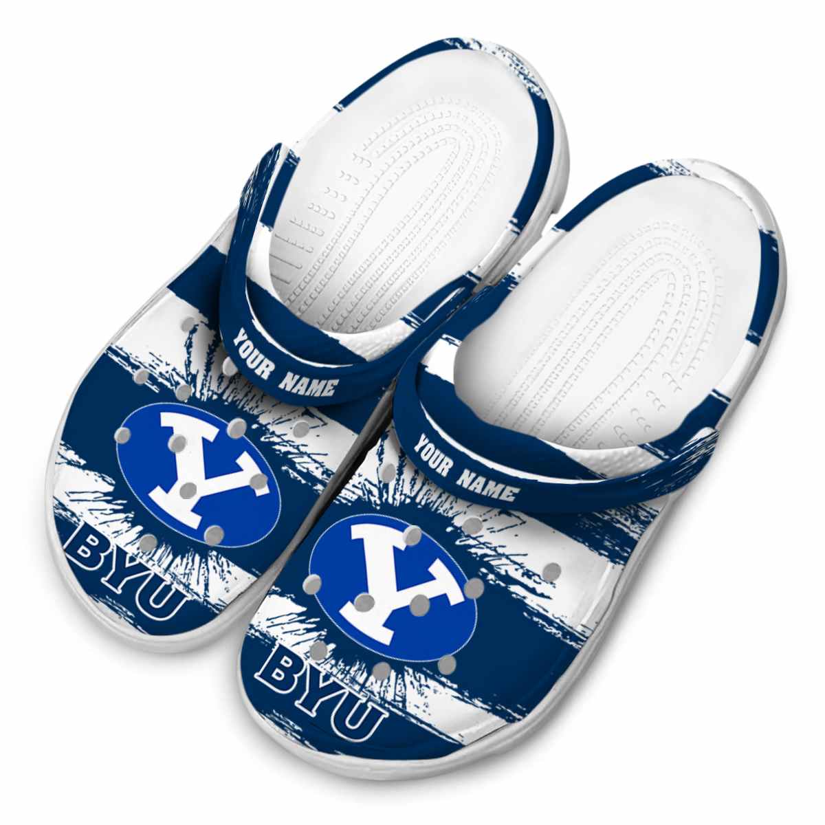 Merchidea BYU Cougars NCAA Sport Crocs Crocband Clogs Shoes Comfortable For Men Women and Kids
