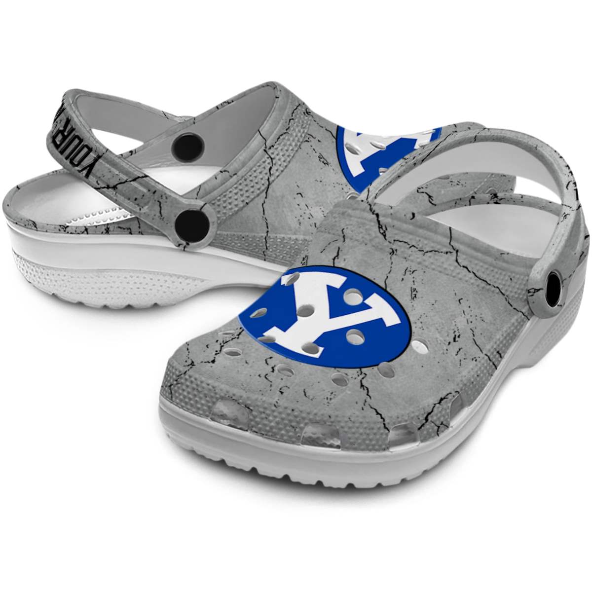 Merchidea BYU Cougars NCAA Sport Crocs Crocband Clogs Shoes Comfortable For Men Women and Kids