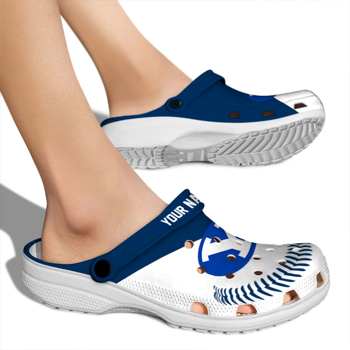 Merchidea BYU Cougars NCAA Sport Crocs Crocband Clogs Shoes Comfortable For Men Women and Kids