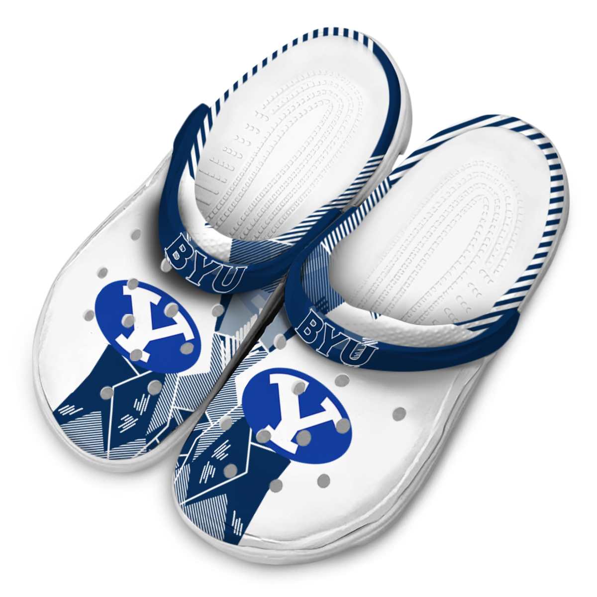 Merchidea BYU Cougars NCAA Sport Crocs Crocband Clogs Shoes Comfortable For Men Women and Kids