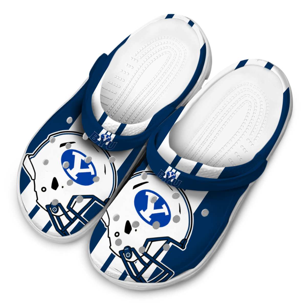 Merchidea BYU Cougars NCAA Sport Crocs Crocband Clogs Shoes Comfortable For Men Women and Kids