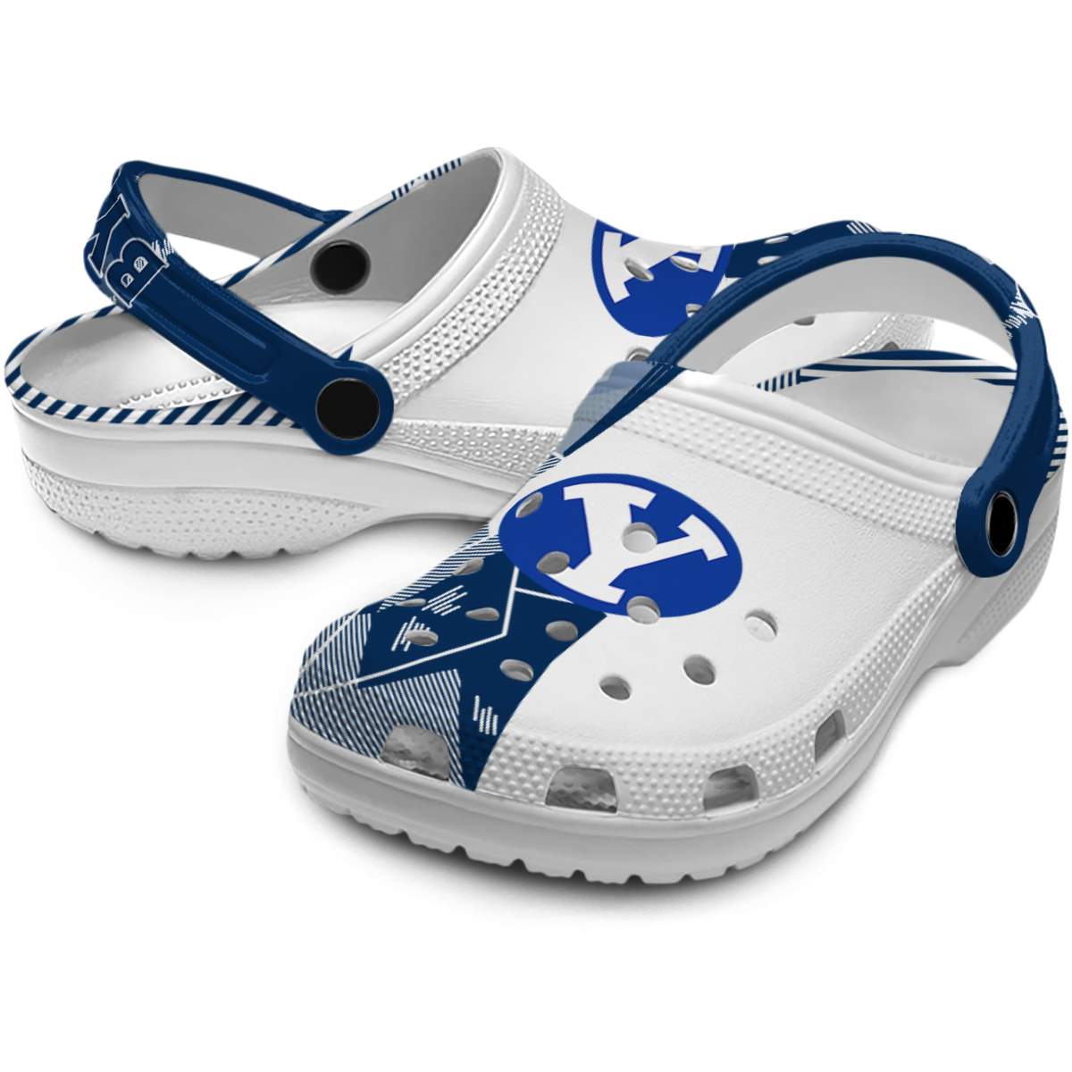 Merchidea BYU Cougars NCAA Sport Crocs Crocband Clogs Shoes Comfortable For Men Women and Kids