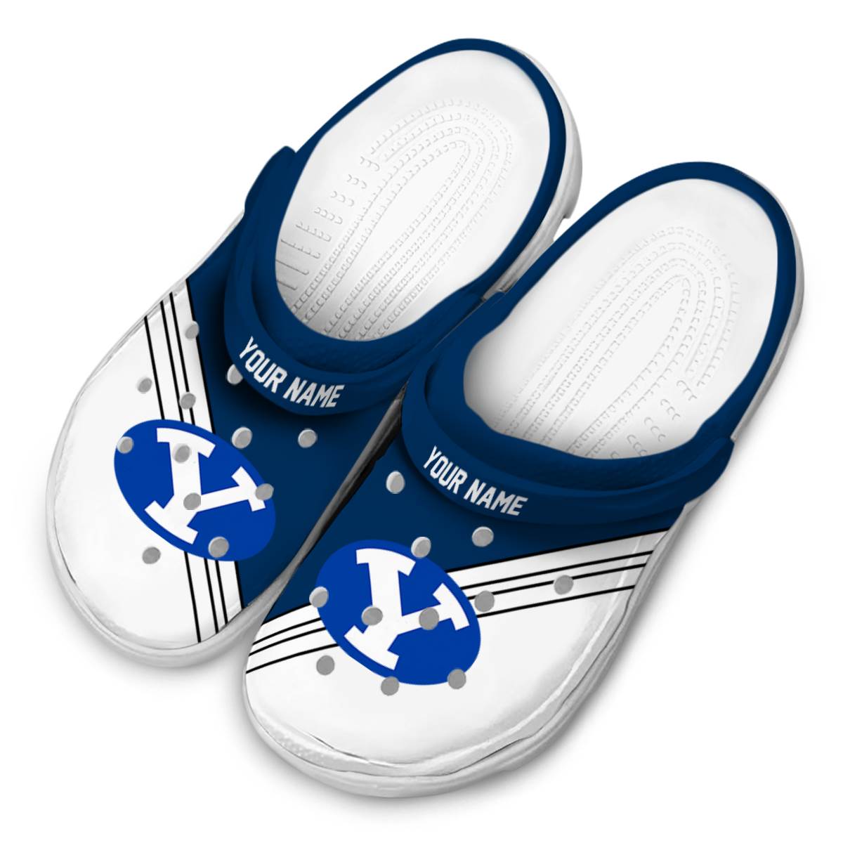 Merchidea BYU Cougars NCAA Sport Crocs Crocband Clogs Shoes Comfortable For Men Women and Kids