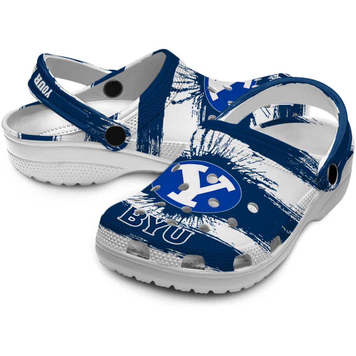 Merchidea BYU Cougars NCAA Sport Crocs Crocband Clogs Shoes Comfortable For Men Women and Kids