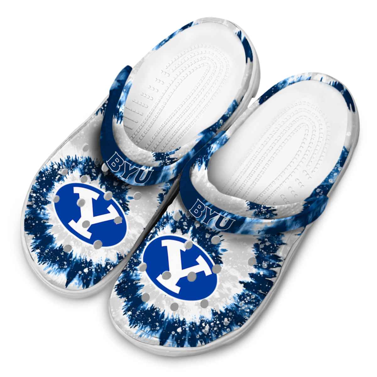 Merchidea BYU Cougars NCAA Sport Crocs Crocband Clogs Shoes Comfortable For Men Women and Kids