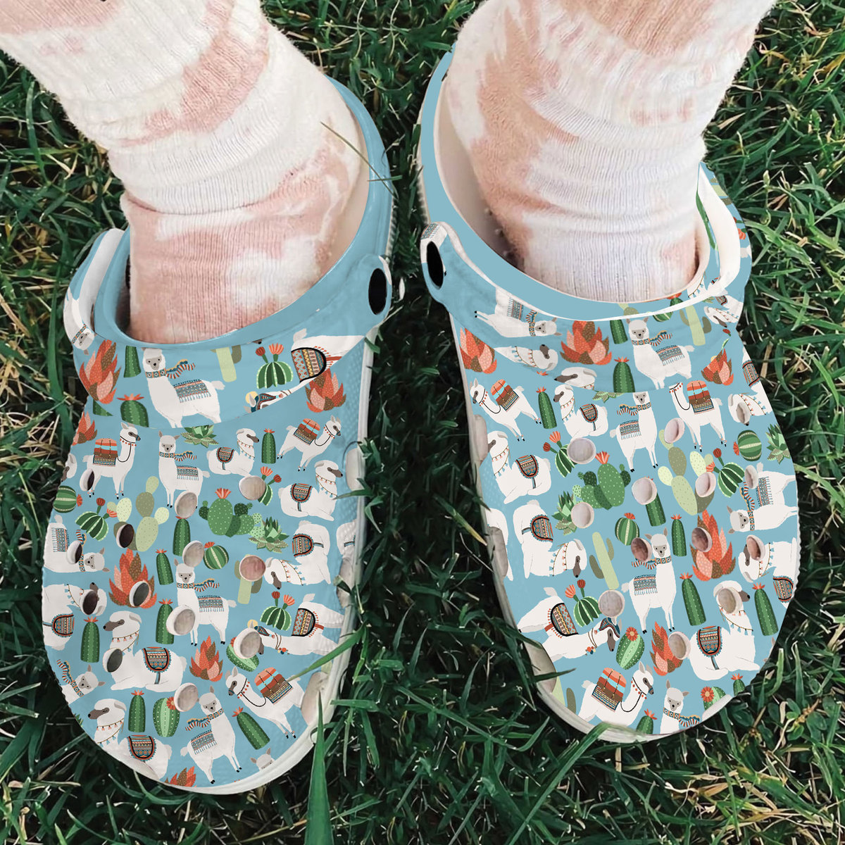 Merchidea Cactus Garden Crocs Crocband Clogs Shoes Comfortable For Men Women and Kids