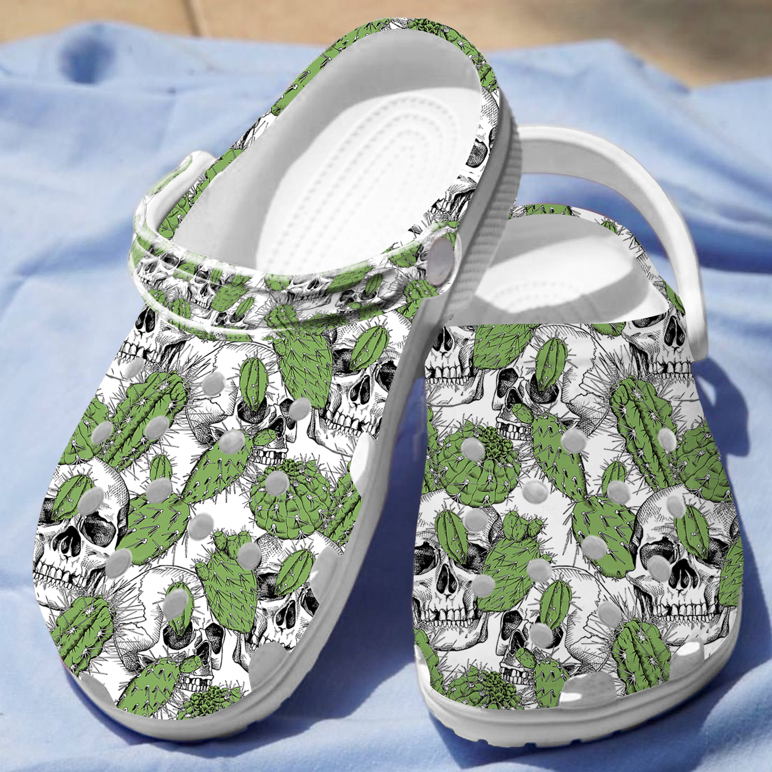 Merchidea Cactus Garden Crocs Crocband Clogs Shoes Comfortable For Men Women and Kids