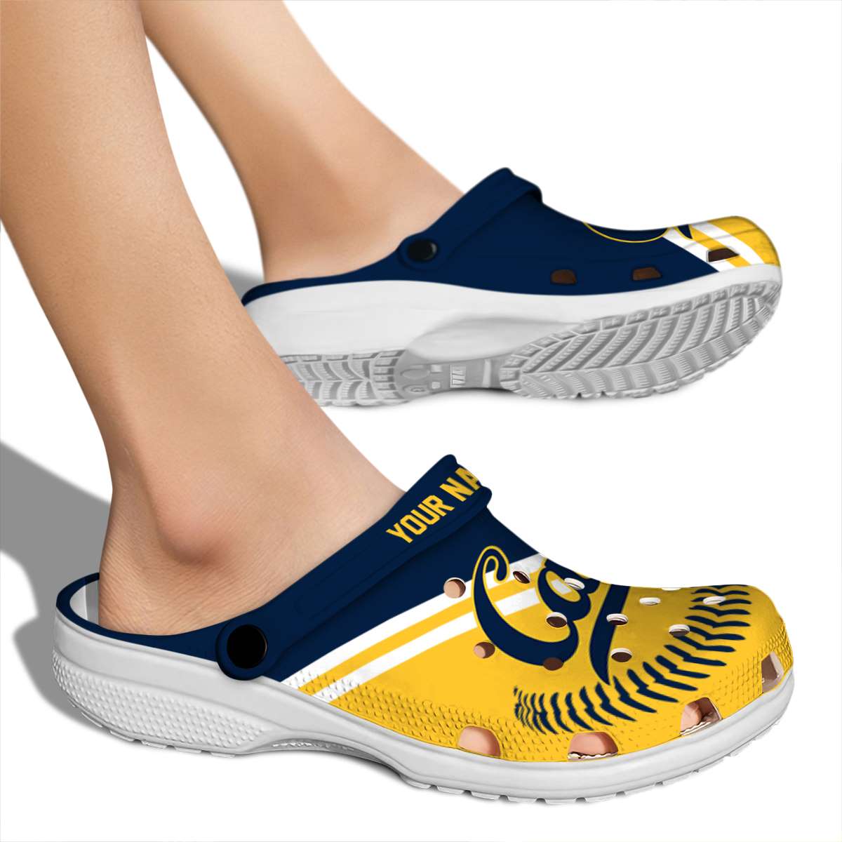 Merchidea California Golden Bears NCAA Sport Crocs Crocband Clogs Shoes Comfortable For Men Women and Kids