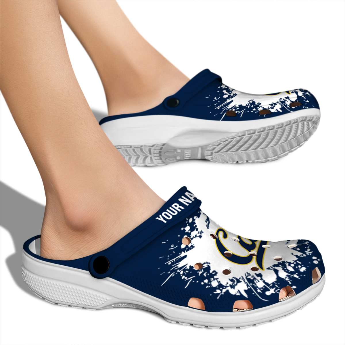 Merchidea California Golden Bears NCAA Sport Crocs Crocband Clogs Shoes Comfortable For Men Women and Kids