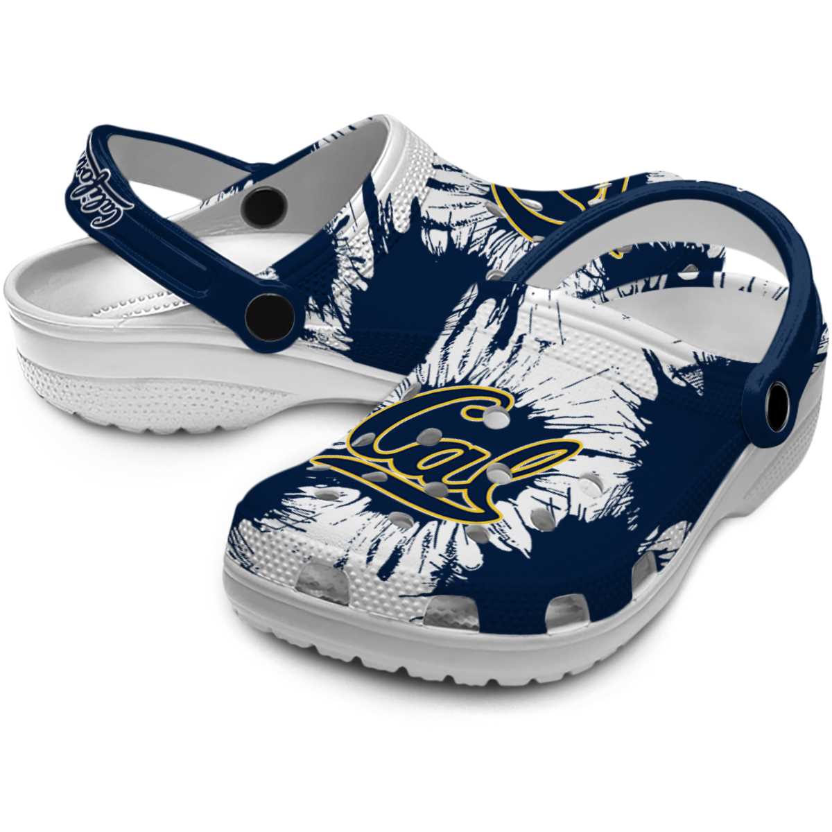 Merchidea California Golden Bears NCAA Sport Crocs Crocband Clogs Shoes Comfortable For Men Women and Kids