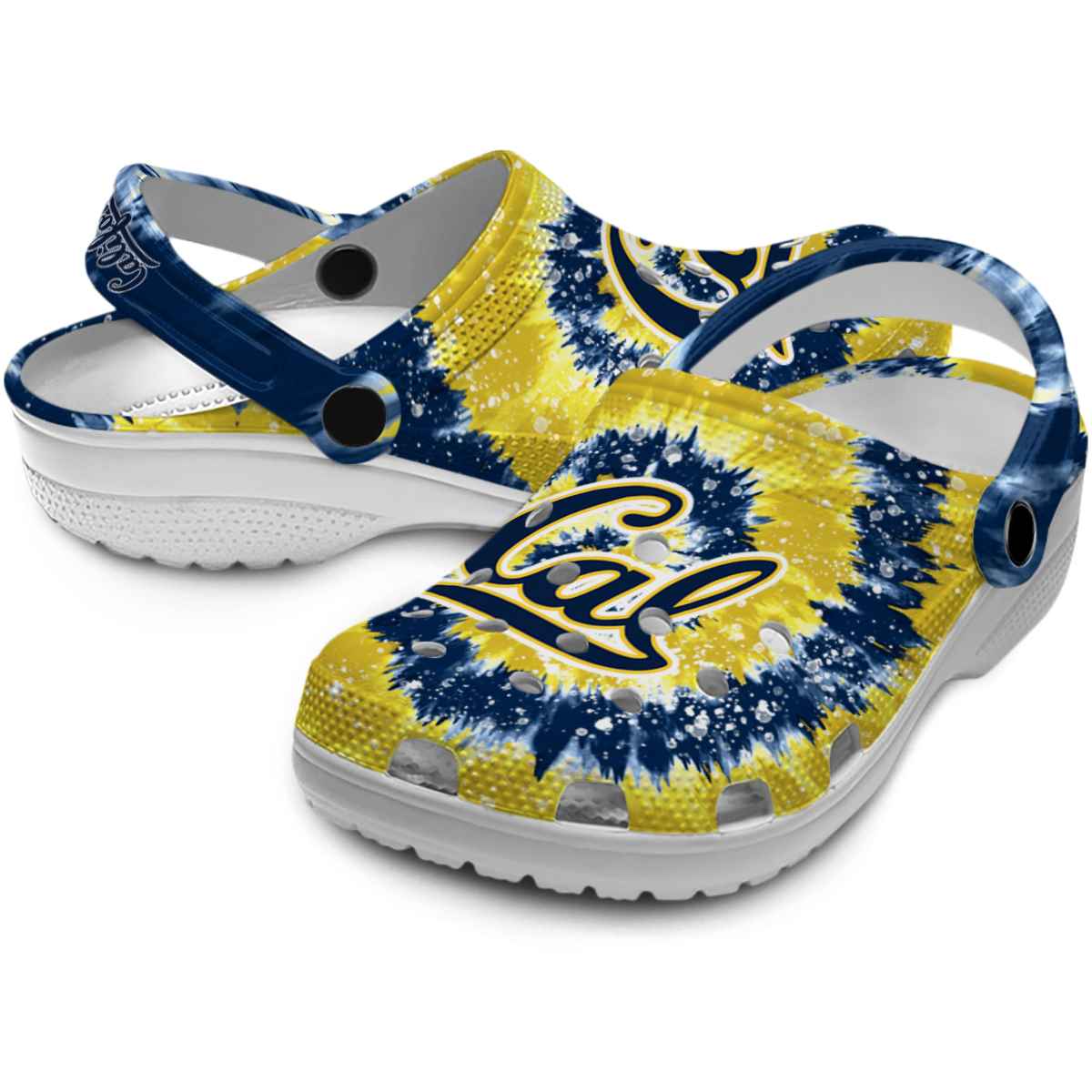 Merchidea California Golden Bears NCAA Sport Crocs Crocband Clogs Shoes Comfortable For Men Women and Kids