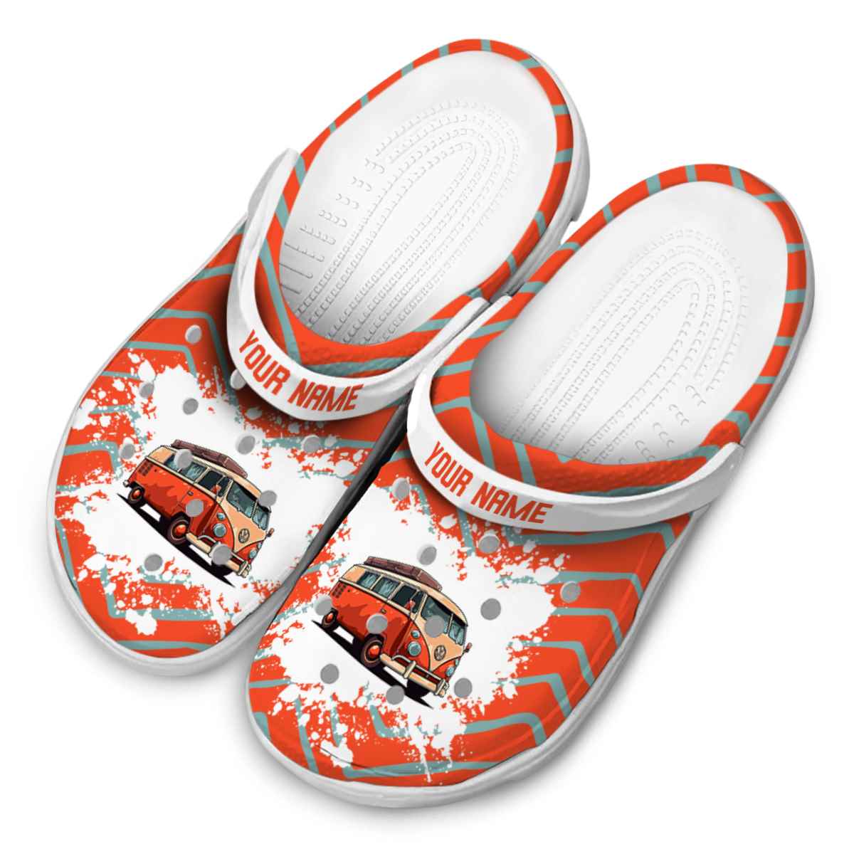 Merchidea Camping Camper Van Crocs Crocband Clogs Shoes Comfortable For Men Women and Kids